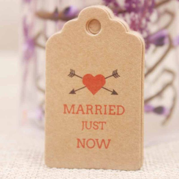 

100pcs 5*3cm handmade tags kraft paper card gift label tag handmade diy gift wrapping wedding birthday gift card decor 237 n2