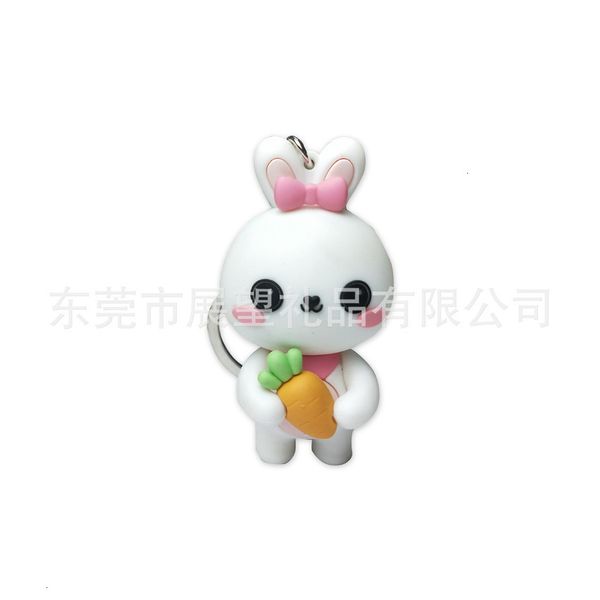 

pvc rabbit key chain and all kinds of stereoscopic doll kquk, Silver