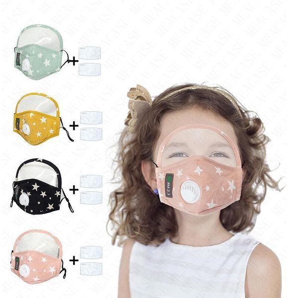 

masks face breather kids with full valve face shield cover mask cotton sunproof dustproof mouth cover put filt
