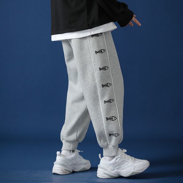 

autumn ankle-length women's pants casual oversize fashion man trousers korean streetwear woman loose kg-228, Black;white