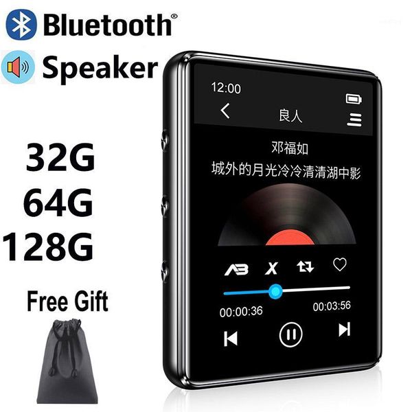

x60 new version bluetooth 5.0 mp3 music player touch screen built-in speaker 32g 64g hifi portable walkman with radio fm record1