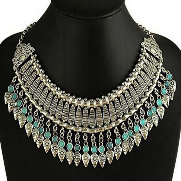 

pendant necklaces retro style gypsy bohemian silver color tassels long carving coins for women fine jewelry the listing genuine necklace