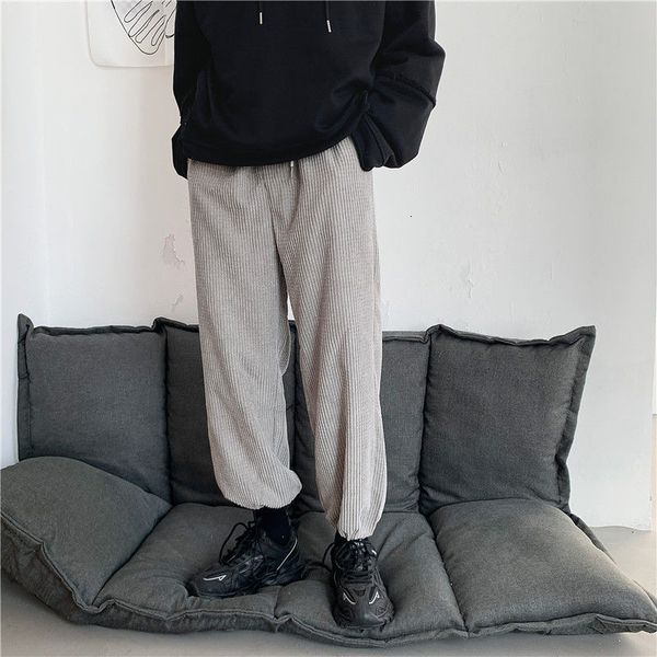 

autumn 2021 men's thin new pants straight trousers male wear cwi5, Black