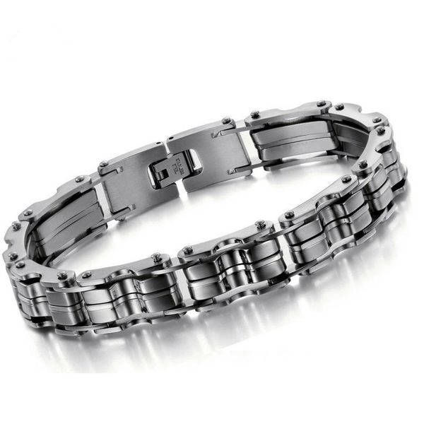 

md biker biker mens bracteg change цепи мотоцикл велосипедные браслеты браслеты браслеты браслеты ювелирные изделия, Black