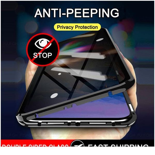 

anti peeping privacy magnetic case for samsung galaxy s20 s10 s9 s8 plus ultra a30 50 a70 a41 a51 a71 jlluqe