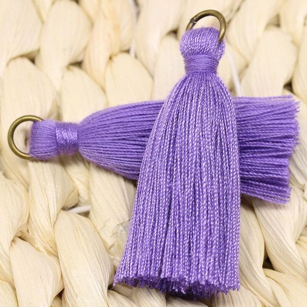 

10pcs mini copper ring tassels fringe diy garments bag decor supplies earrings necklaces jewelry key ring pendants arts crafts h bbybvo