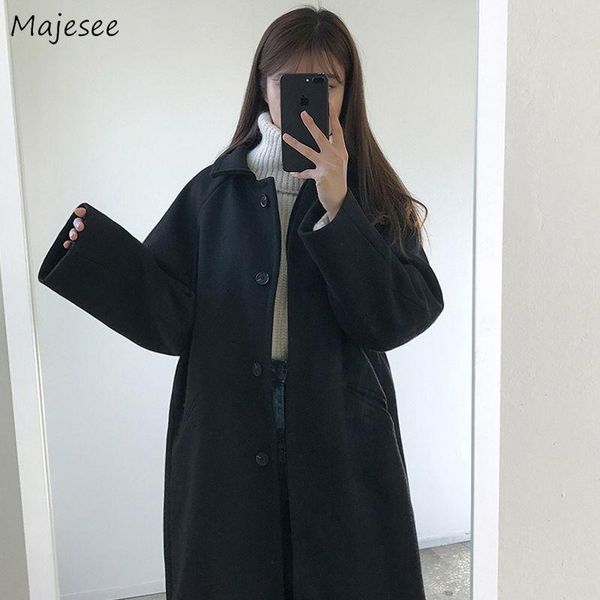 

женские сочетания твердого утолщения поворотного воротника с длинным рукавом, Black