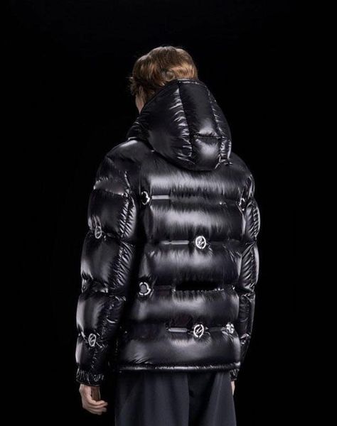 

мужская зима пуховик пухлые куртки с капюшоном толстым пальто мужчины высокое качество 90% белая утка вниз петуха puffa parka зимнее пальто, Black