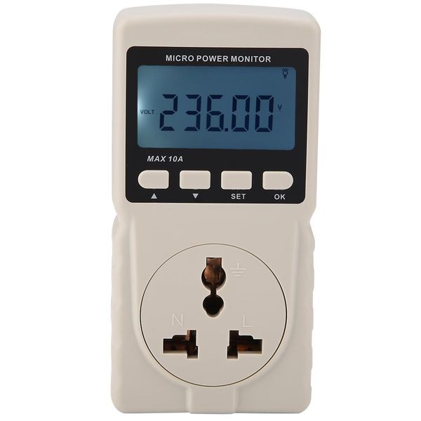 

power monitor, sturdy durable gm86 digital lcd micro power meter analyzer monitor 220v 10am au plug gm86 tester measuring power factor/frequ