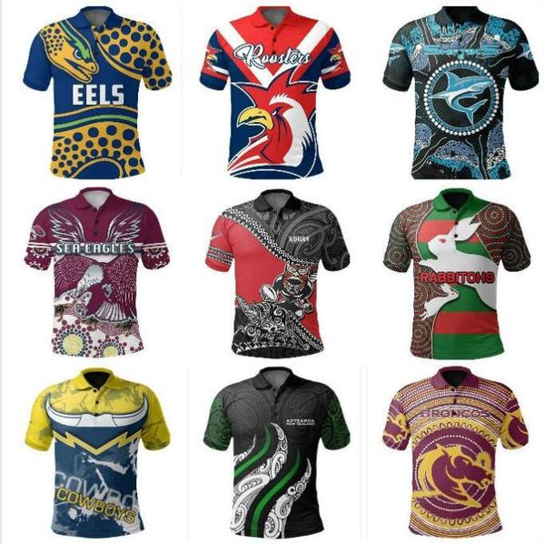 

casual sports rugby shirt 2021 nines anzac jersey australia all teams home away rugby jerseys international rugby league jersey, Black;yellow
