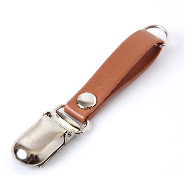 

5 color vintage pu leather duckbill clip keychain waist hanging car leather key chain cute pu wallet keychains key rope jllohp