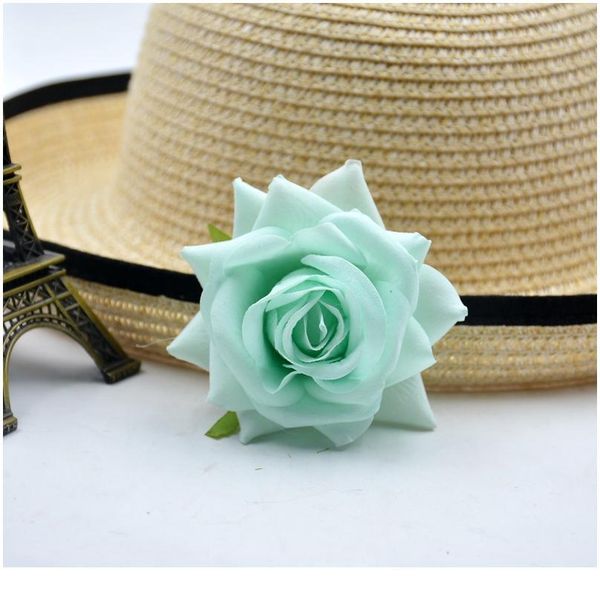 

3pcs/lot 8cm hexagon rose artificial flowers for wedding party home decoration diy craft scrapbook accessories fake flow jllphh