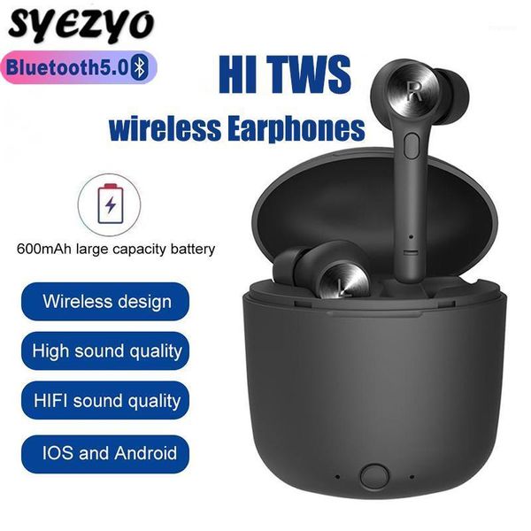 

wireless headphones bluedio hi tws sports earbuds stereo music headset bluetooth earphones with charging box built-in microphone1