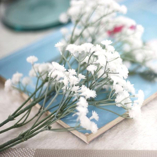 

babysbreath artificial flower fake flower head for wedding diy bouquet accessory home l party decorations