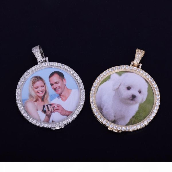 

p necklace with custom medallions made & pendant rope chain gold silver color cubic zircon men's hip hop jewelryek3c