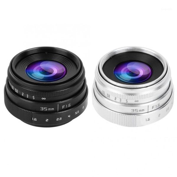 

35mm f1.6 cctv c mount large aperture lens for sony nex for m4/3 fujifilm fuji canon nikon camera universal 2 colors1