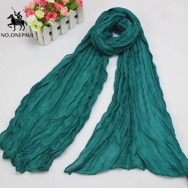 

scarves ladies scarf 2021 autumn and winter pure color bali yarn fold cotton linen candy long, Blue;gray