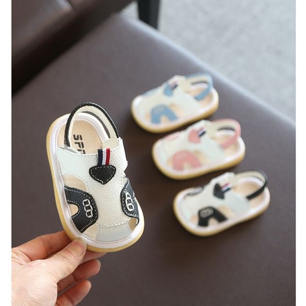 

summer baby girls boys toddler shoes infant leather casual shoes soft bottom non-slip kids anti-collision shoes y201028