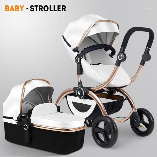 

new style baby stroller 2 in 1 baby car folding stroller independent sleeping basket