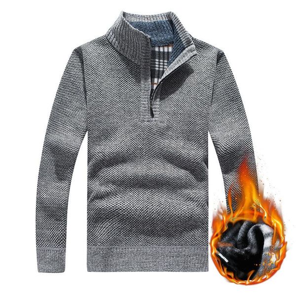 

mens fleece hoodies men casual thick solid warm sweatshirts male winter half zipper pullover, White;black