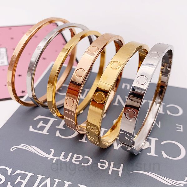 

kajia bracelet love male and female couples stainless steel bracelet titanium simple fashion classic, Black