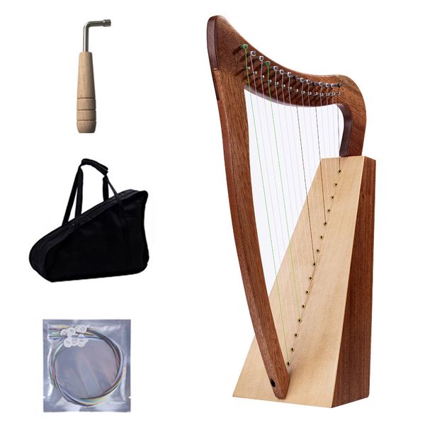 

irish little harp 15 strings pull the piano