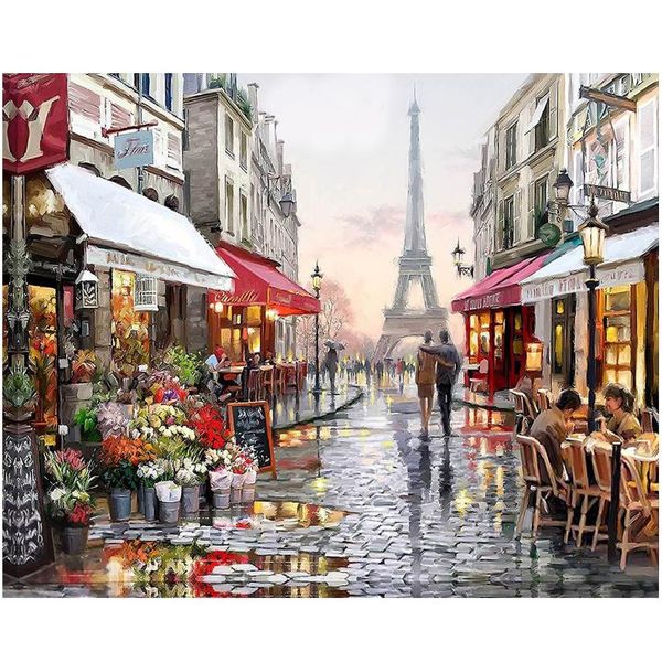 

gatyztory paint by numbers for adults children handpainted street scenic oil painting home decor acrylic bbyaqx