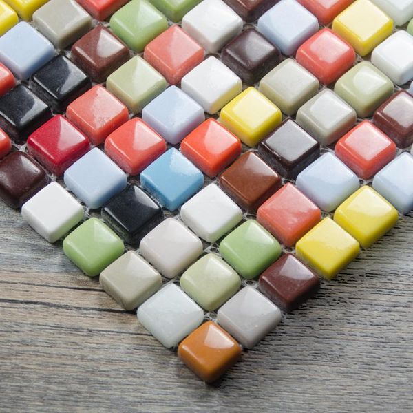 

wallpapers 8 colors available rainbow candy beige mini full body glass tile for restaurant showroom bathroom wall floor