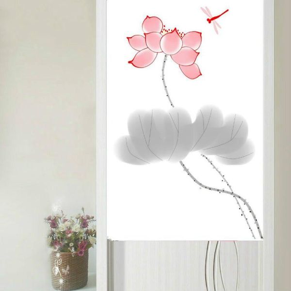 

nice curtains traditional chinese style wash painting flower series door curtain one-piece type household geomantic curtain 85x1