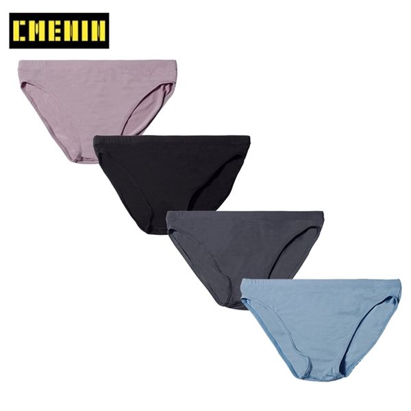 

4pcs/lot sissy modal gay men underwear bikini men briefs solid quick dry mens briefs underwear shorts men's lingerie ad315 201112, Black;white