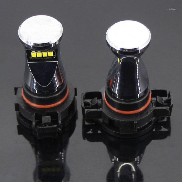 

2pc white 5202 ps19w h16(eu) led bulbs for mini cooper f55 f56 halogen headlamp trim for daytime running lights1