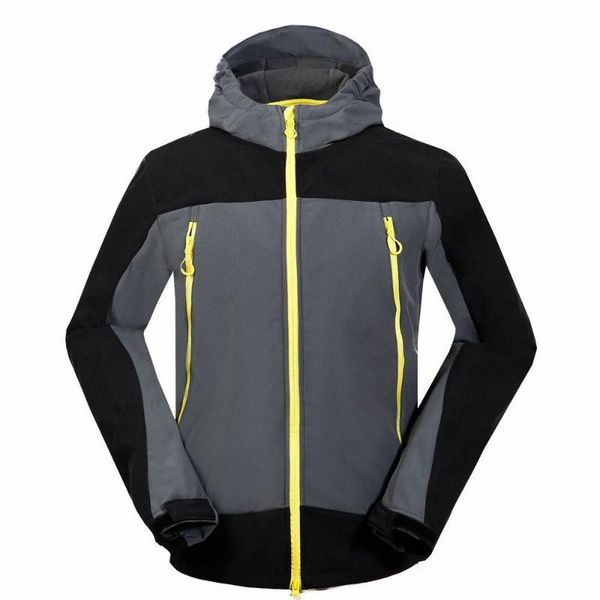 

miaoshakuai outdoor jackets&hoodies light version of men's camping mountaineering sports jacket soft shell, Blue;black