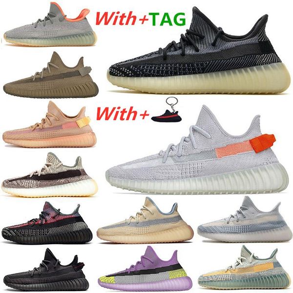 

2020 new kanye west big size 13 men women running shoes tail light zyon zebra cinder yecheil israfil asriel clay linen trainers sneakers