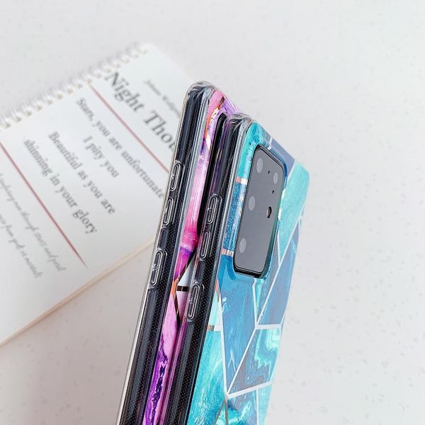 

luxury plating marble lanyard strap cord chain phone case for samsung galaxy a40 a50 a70 a51 a71 5g cord rope si qylwtc