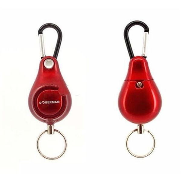 

defense mini doberman supply security keychain personal self pull-ring triggered emergency survival sos alarm, Silver