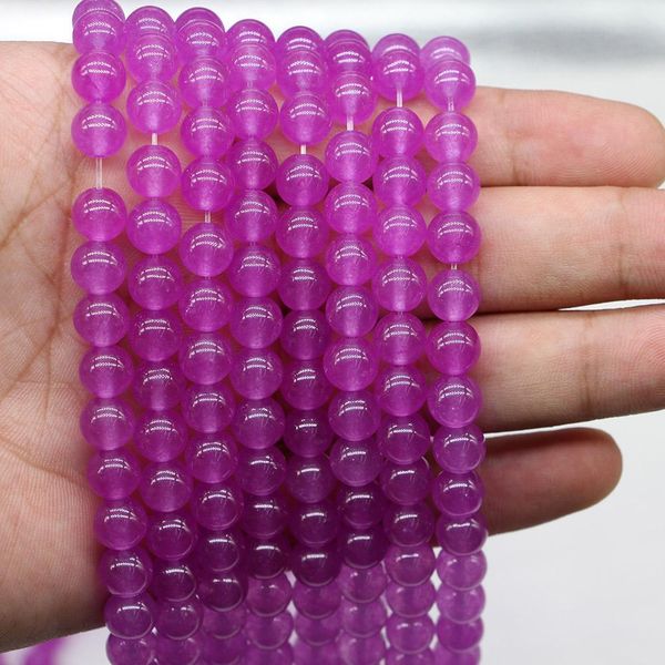 

4 6 8 10 12 mm light purple quartz crystal stone round beads loose spacer bead for jewelry making findings diy h bbyzye, Silver