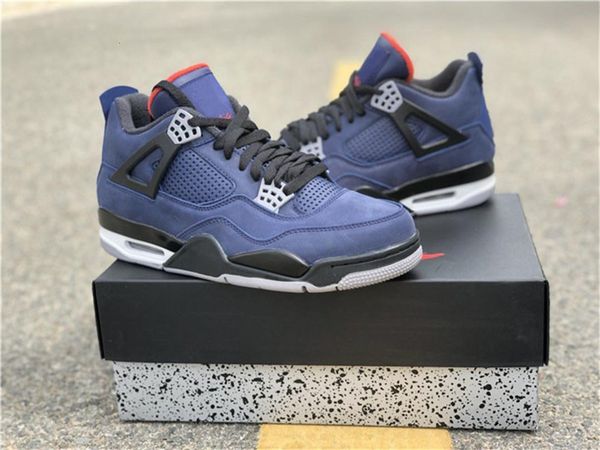 

2021 authentic 4 winter loyal blue wntr white habanero red black 4s dress shoes men cq9597-401 sneakers