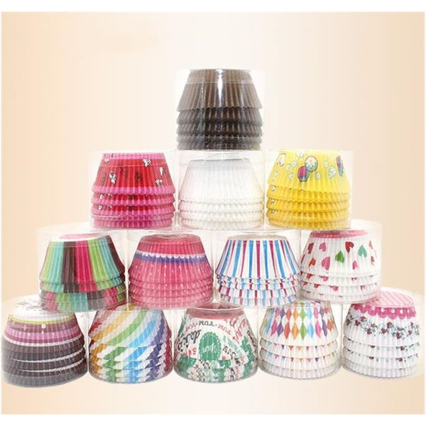 

100 шт. лот торт топпер торт бумажные стаканчики буффинов кейсных поддоны свадьба семья сбор кексов кексы поставки торт украшения инструмент