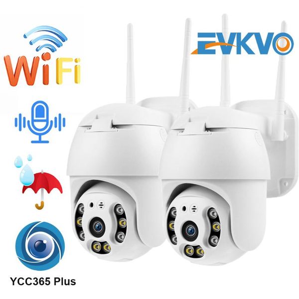 

cameras 2pcs 1080p 2mp outdoor camera wifi auto tracking speed dome night vision wireless cctv waterproof security