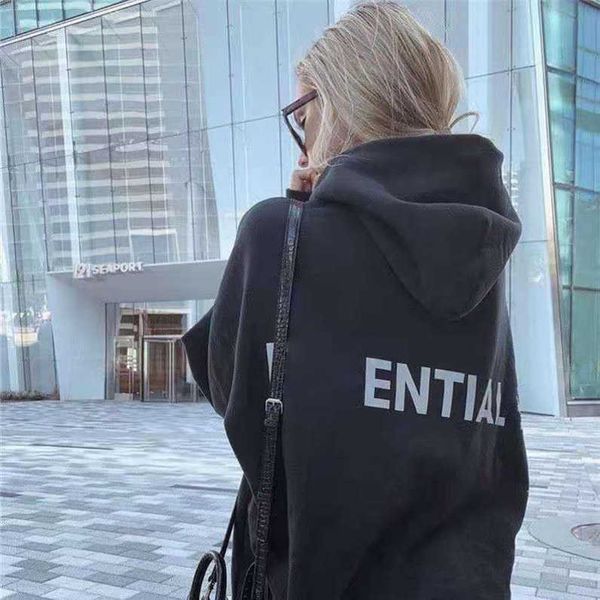 

mens brand es luxury sweatshirts women reflection designers hoodies embroidery hooded winter man long sleeve hoodie clothes hip hop fashion, Black