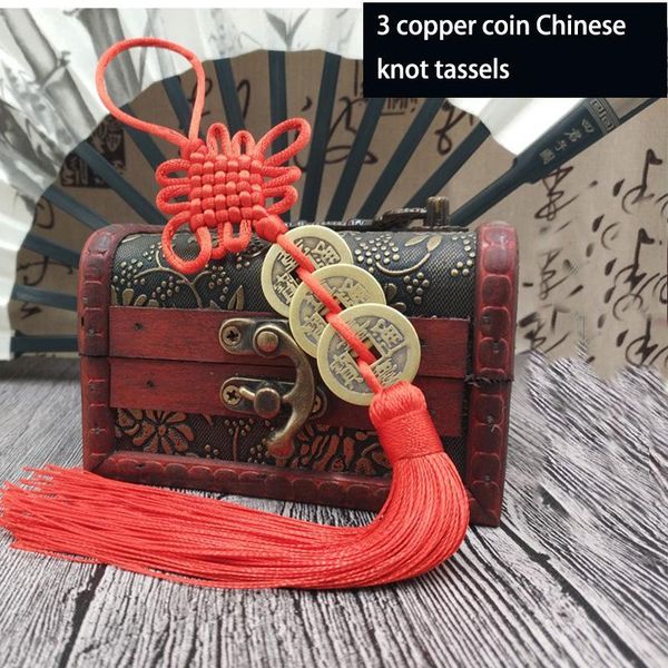 

12pc vintage tassel chinese knot tassels ancient coins decor tassel pendant diy chinese characteristics gift ornaments wholesale h jlldzo