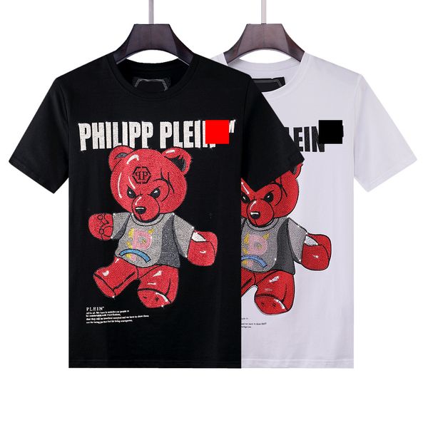 

2021 fashion mens stylist t shirt summer men women 3d printed short sleeve mens stylist tees wolf print size black white, White;black