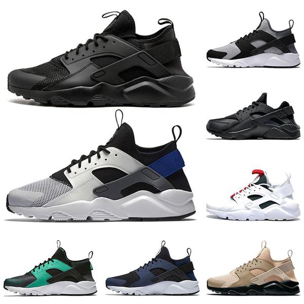 

2020 fashion ace huarache iv 4.0 1.0 mens women trainers running shoes triple black purple white green huaraches sport sneakers 36-45, White;red