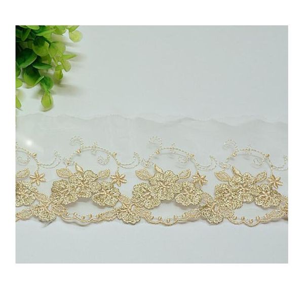 

3yards 8cm colorized embroider sewing ribbon guipure lace trim fabric warp knitting diy garment accessories jlliny