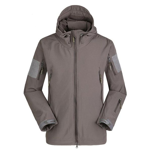 

men's jackets outdoor soft shell jacket men sportswear hunt hiking sport hoodie, Black;brown
