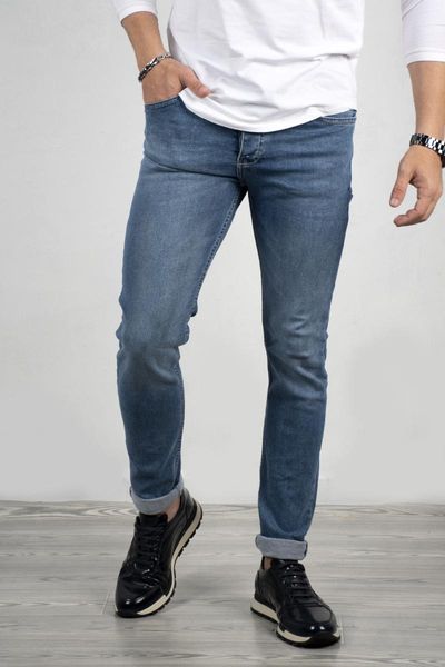 

men's jeans deepsea season narrow cut lycra pants 2002139, Blue