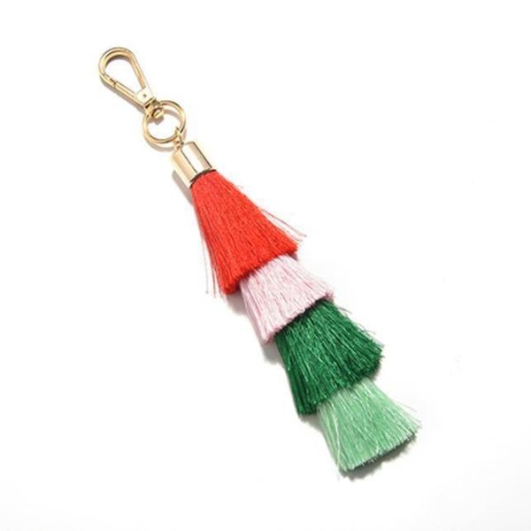 

new fashion women casual tassels women keychain bag pendant alloy car key chain ring holder trendy jewelry pendant gift eh333 h sqcngx