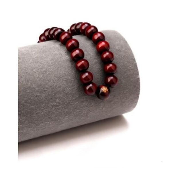 

factorywy1gsandalwood hip hop men wood beads bracelets buddhist buddha meditation prayer bead bracelet wooden jewelry young man, Black