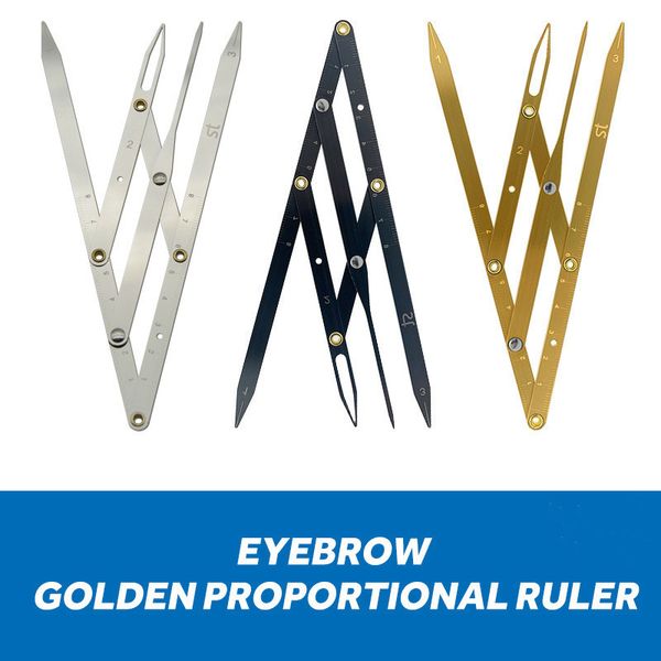 

stainless steel golden ratio microblading permanent makeup eyebrow measure tool mean golden eyebrow divider