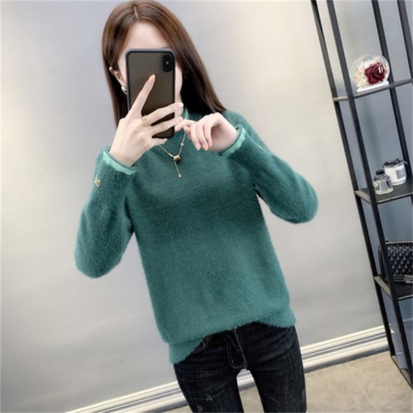 

2021 new vison velvet women's nightgown fall and winter new style very faerie super fire rentals outside couture u980, White;black